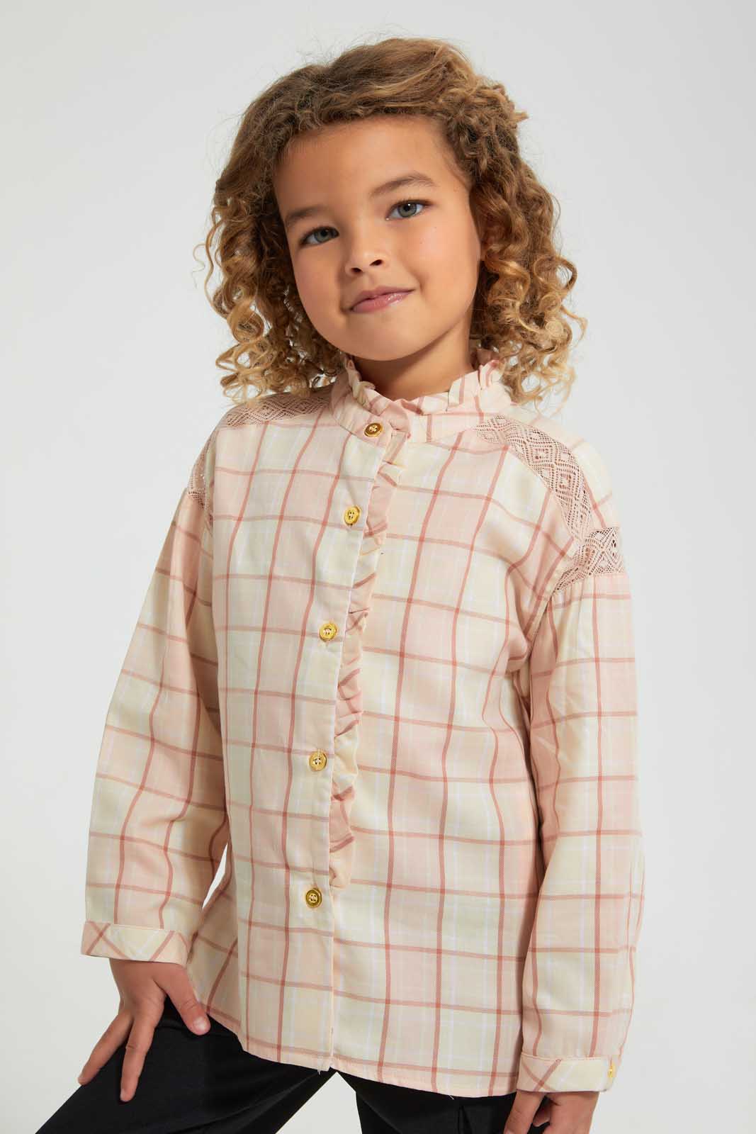 Pink Checkered Blouse