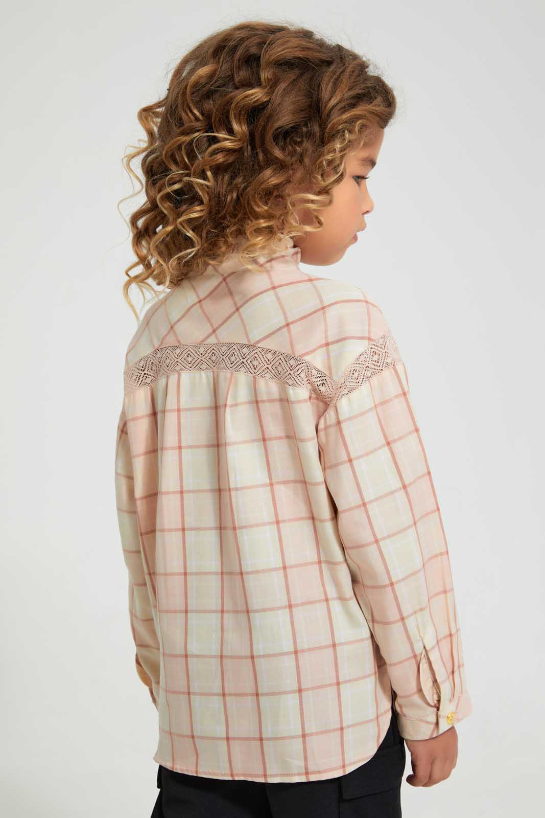 Pink Checkered Blouse
