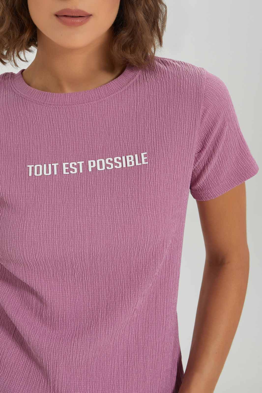 Redtag-Lavander-T-shirt-With-Artwork-Category:T-Shirts,-Colour:Lavender,-Deals:3-For-90,-Deals:New-In,-Dept:Ladieswear,-Filter:Women's-Clothing,-LDC,-LDC-T-Shirts,-New-In-LDC-APL,-Section:Women,-W22O-Women's-