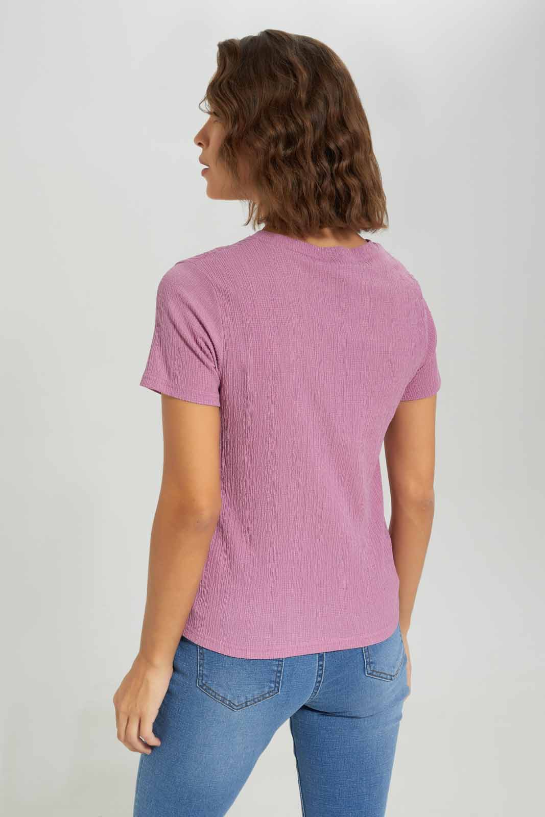 Redtag-Lavander-T-shirt-With-Artwork-Category:T-Shirts,-Colour:Lavender,-Deals:3-For-90,-Deals:New-In,-Dept:Ladieswear,-Filter:Women's-Clothing,-LDC,-LDC-T-Shirts,-New-In-LDC-APL,-Section:Women,-W22O-Women's-