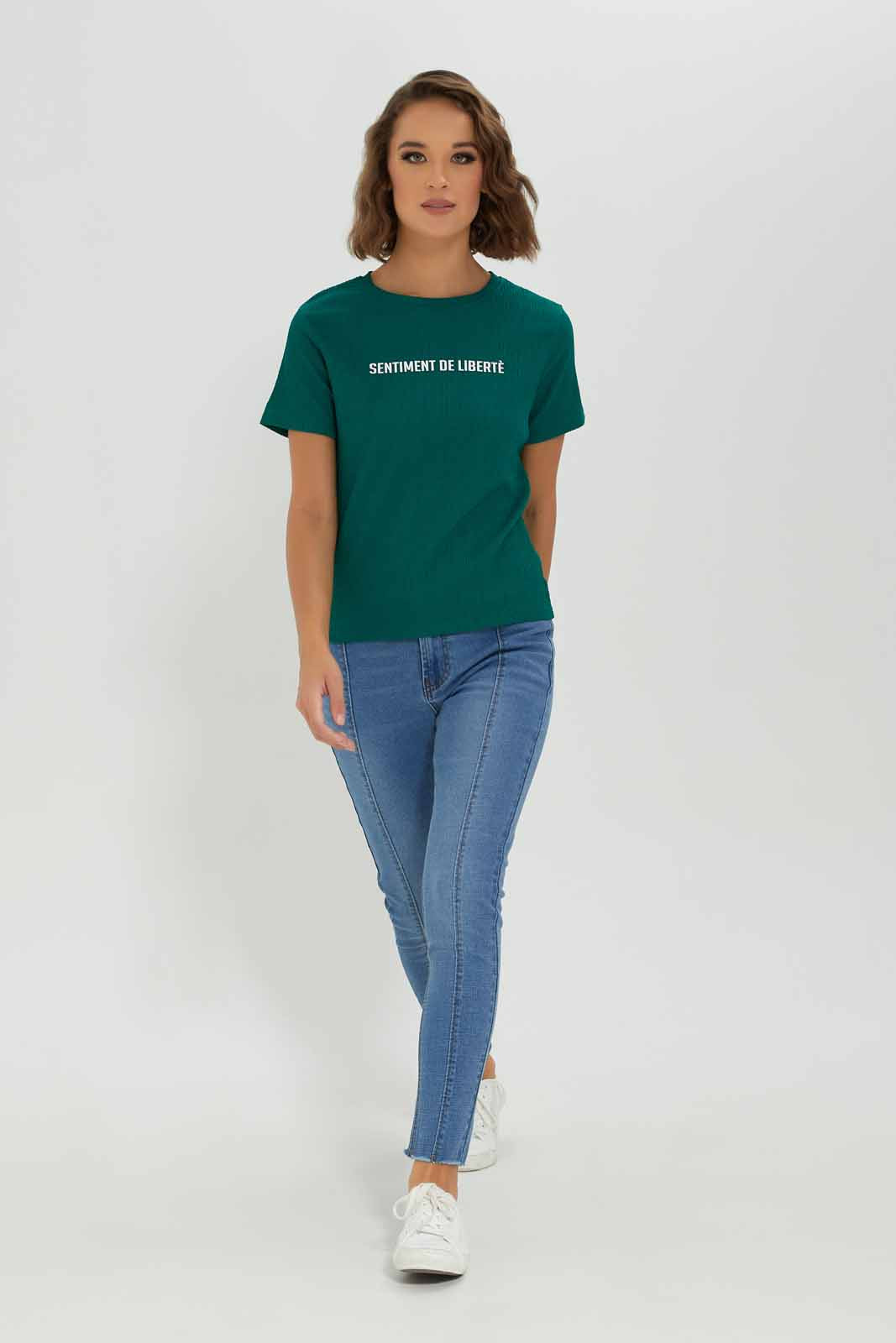 Redtag-Women-Green-Printed-T-Shirt-Category:T-Shirts,-Colour:Green,-Deals:3-For-90,-Deals:New-In,-Dept:Ladieswear,-Filter:Women's-Clothing,-LDC,-LDC-T-Shirts,-New-In-LDC-APL,-Section:Women,-W22O-Women's-