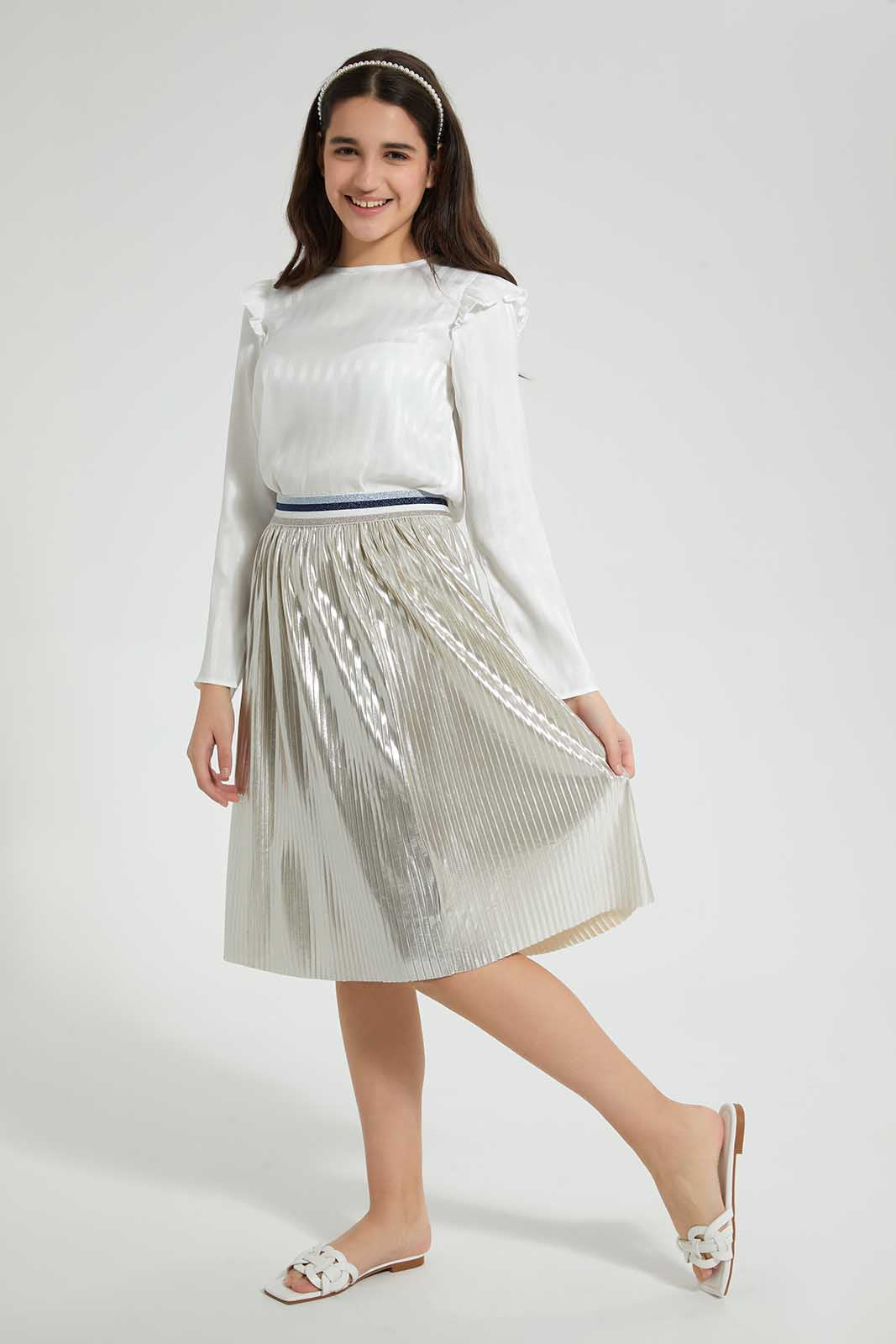 White Dobby Top