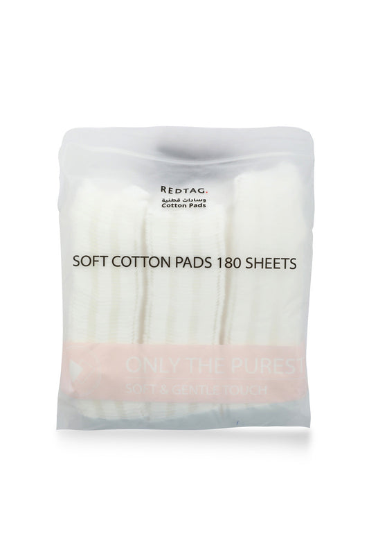 Redtag-White-180Pcs-Cotton-Pads-365,-Category:Consumables,-Colour:White,-Filter:Travel-Accessories,-IMP-Face-Mask,-New-In,-New-In-IMP-ACC,-Non-Sale,-Section:Homewares-Travel-Accessories-