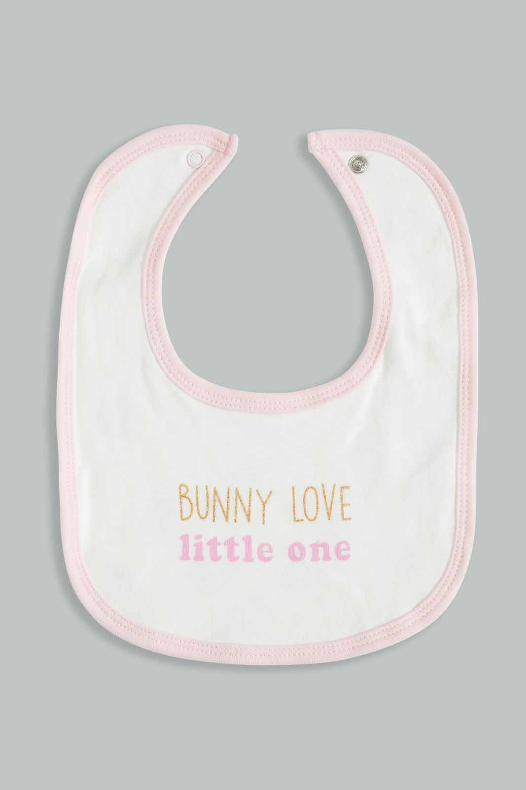 Redtag-Pink-Bunny-Love-5-Pieces-Gift-Set-Gift-Sets-Baby-0 to 12 Months