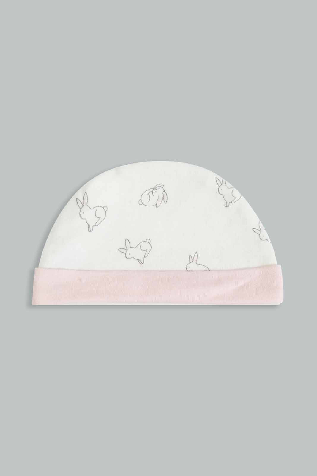 Redtag-Pink-Bunny-Love-5-Pieces-Gift-Set-Gift-Sets-Baby-0 to 12 Months