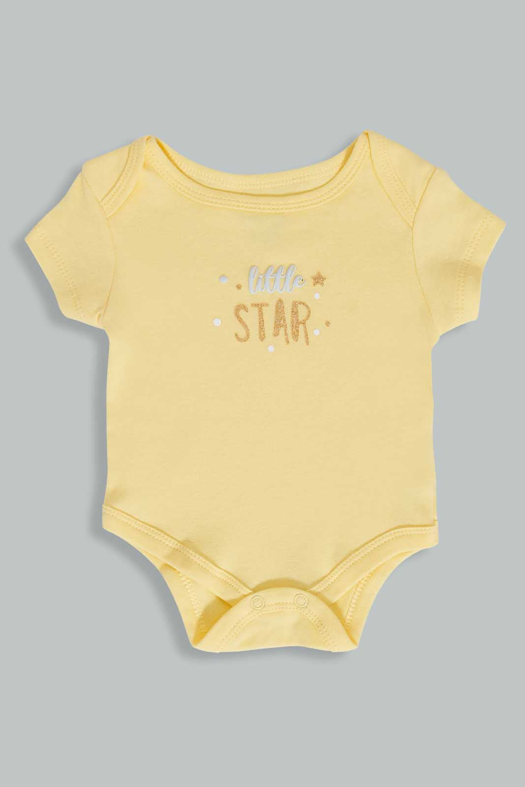 Redtag-Yellow-And-White-Little-Star-Gift-Set-(5-Piece)-Category:Gift-Sets,-Colour:Yellow,-Deals:3-For-90,-Deals:Sale,-Filter:Baby-(0-to-12-Mths),-NBB-Gift-Sets,-S22C,-Sale-NBB-APL,-Section:Boys-(0-to-14Yrs)-Baby-0 to 12 Months