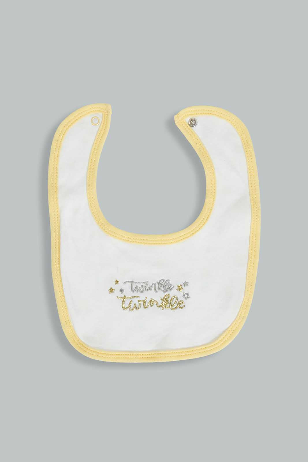 Redtag-Yellow-And-White-Little-Star-Gift-Set-(5-Piece)-Category:Gift-Sets,-Colour:Yellow,-Deals:3-For-90,-Deals:Sale,-Filter:Baby-(0-to-12-Mths),-NBB-Gift-Sets,-S22C,-Sale-NBB-APL,-Section:Boys-(0-to-14Yrs)-Baby-0 to 12 Months