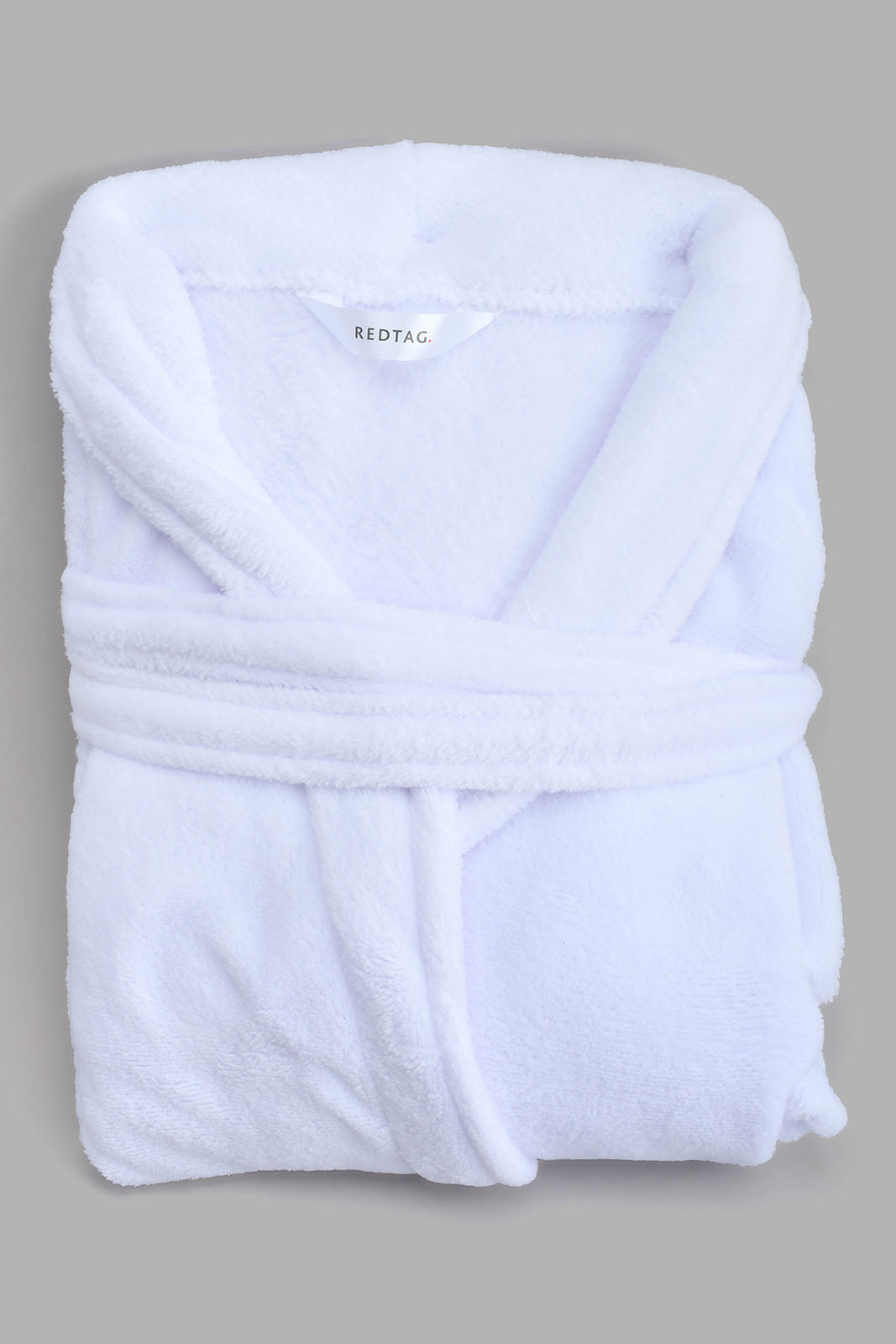 Redtag-White-Bath-Robe-Set-(5-Pcs)-Category:Robes,-Colour:White,-Filter:Home-Bathroom,-HMW-BAC-Bce-Bath-Accessories,-New-In,-New-In-HMW-BAC,-Non-Sale,-S22B,-Section:Homewares-Home-Bathroom-