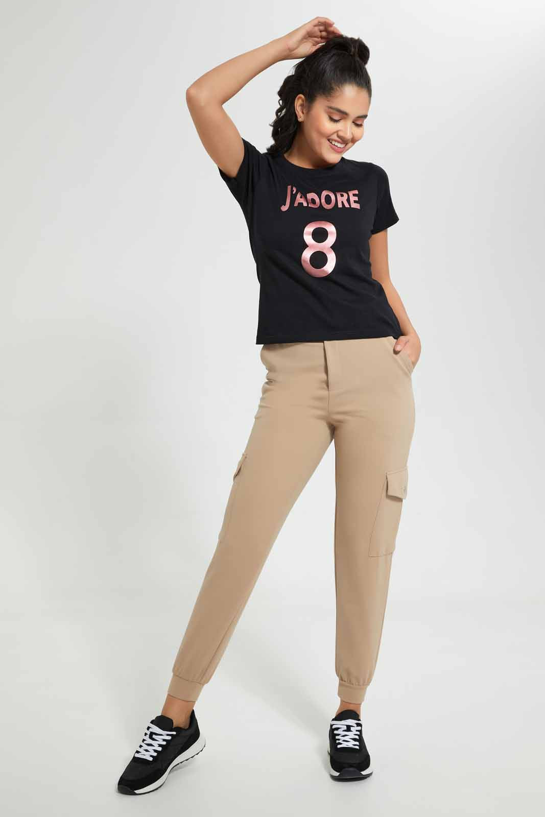 Redtag-Black-Jadore-Print-T-Shirt-Graphic-T-Shirts-Women's-