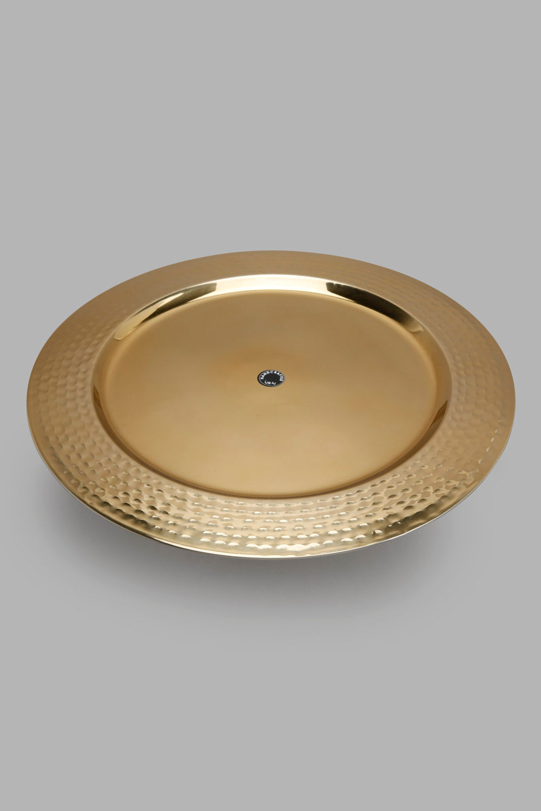 Redtag-Gold-Metal-Cake-Stand-Hammered-Category:Trays,-Colour:Gold,-Deals:New-In,-Filter:Home-Dining,-HMW-DIN-Serveware,-New-In-HMW-DIN,-Non-Sale,-Section:Homewares,-W22A-Home-Dining-
