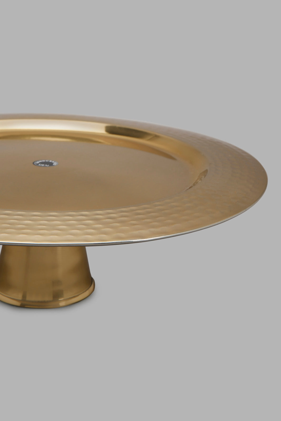 Redtag-Gold-Metal-Cake-Stand-Hammered-Category:Trays,-Colour:Gold,-Deals:New-In,-Filter:Home-Dining,-HMW-DIN-Serveware,-New-In-HMW-DIN,-Non-Sale,-Section:Homewares,-W22A-Home-Dining-