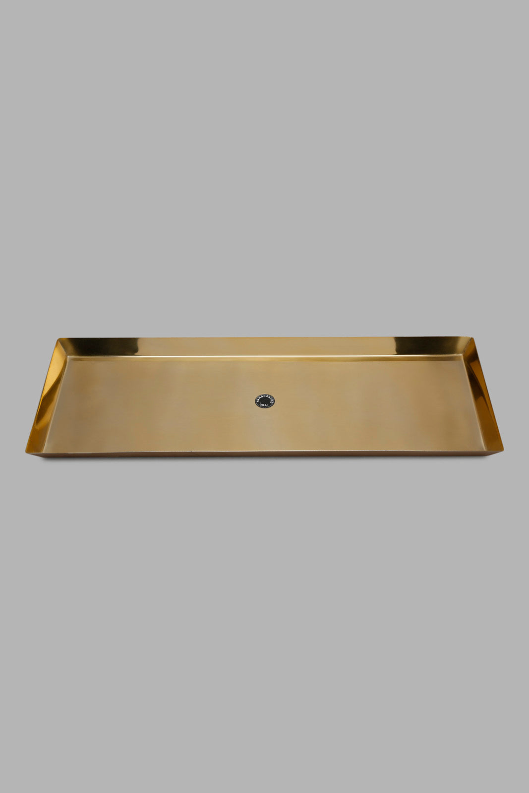 Redtag-Gold-Metal-Rectangle-Tray-Category:Trays,-Colour:Gold,-Deals:New-In,-Filter:Home-Dining,-HMW-DIN-Serveware,-New-In-HMW-DIN,-Non-Sale,-Section:Homewares,-W22A-Home-Dining-