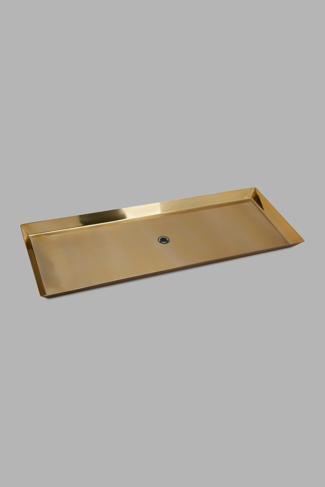 Redtag-Gold-Metal-Rectangle-Tray-Category:Trays,-Colour:Gold,-Deals:New-In,-Filter:Home-Dining,-HMW-DIN-Serveware,-New-In-HMW-DIN,-Non-Sale,-Section:Homewares,-W22A-Home-Dining-