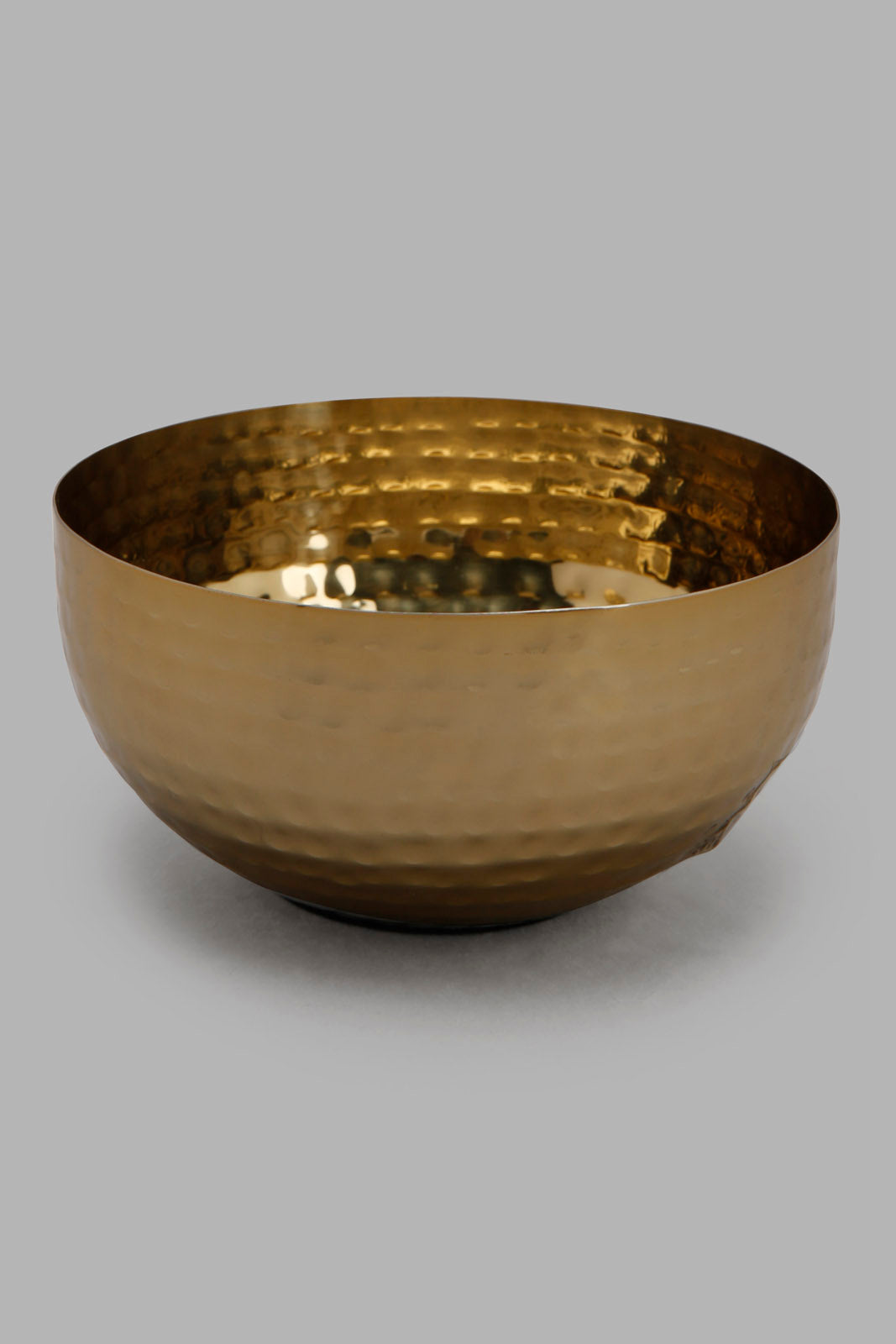 Redtag-Gold-Metal-Hammered-Bowl-Category:Bowls,-Colour:Gold,-Deals:New-In,-Filter:Home-Dining,-HMW-DIN-Serveware,-New-In-HMW-DIN,-Non-Sale,-Section:Homewares,-W22A-Home-Dining-