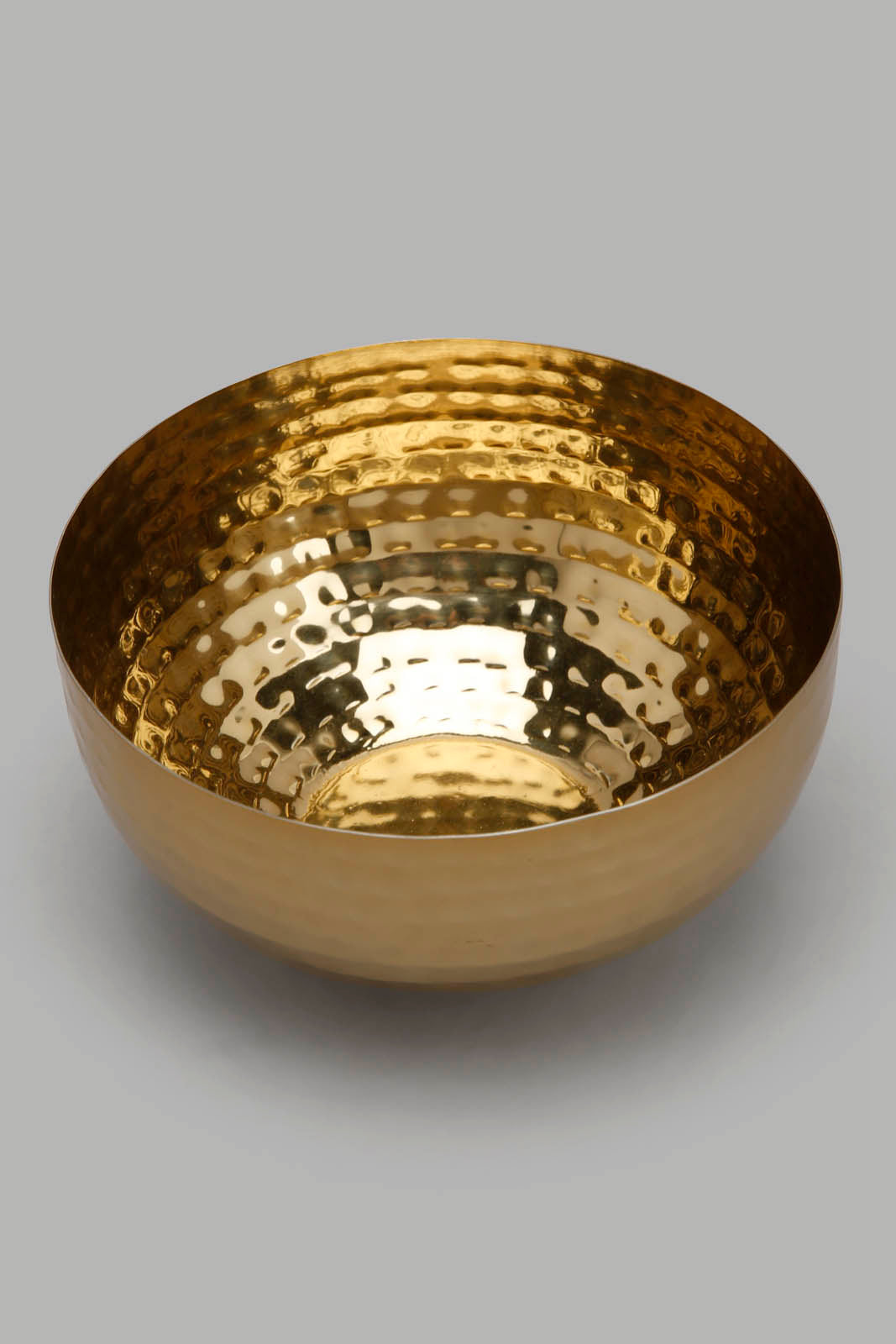 Redtag-Gold-Metal-Hammered-Bowl-Category:Bowls,-Colour:Gold,-Deals:New-In,-Filter:Home-Dining,-HMW-DIN-Serveware,-New-In-HMW-DIN,-Non-Sale,-Section:Homewares,-W22A-Home-Dining-
