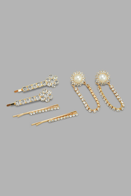 Redtag-Gold-With-Rhinestone-Embellished-Earring-Set-Sets-Women-
