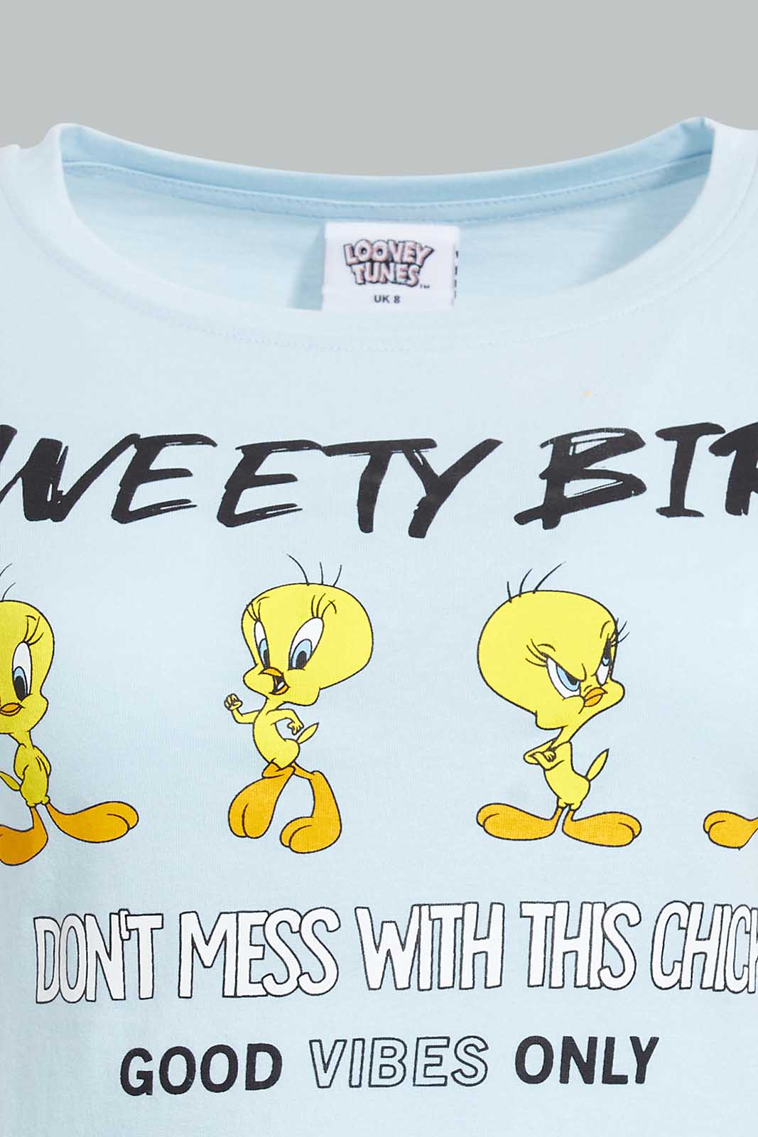 Redtag-Blue-Tweety-Print-T-Shirt-Character-Women's-