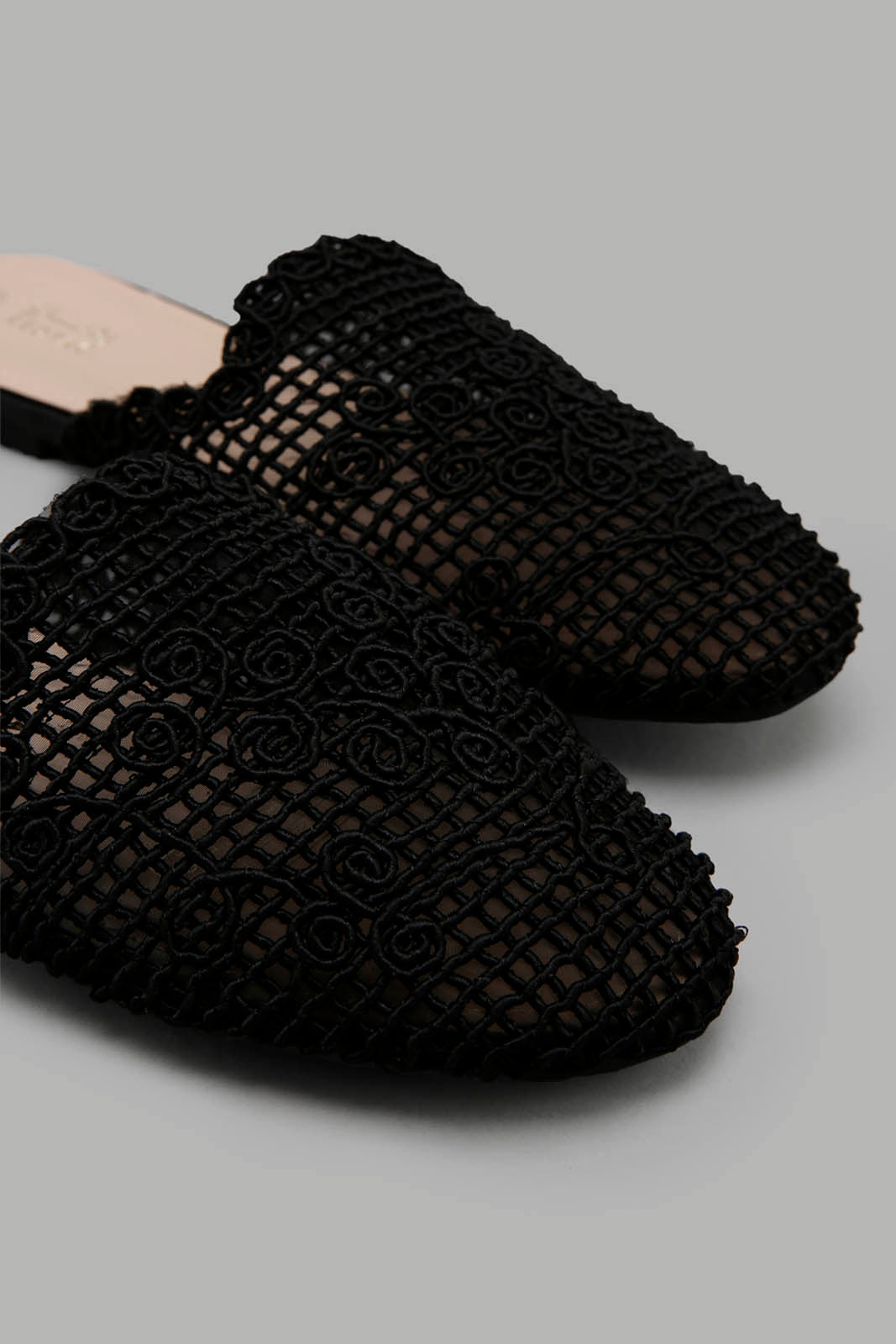 Redtag-Black-Fabric-Interest-Mule-Category:Shoes,-Colour:Black,-Filter:Women's-Footwear,-New-In,-New-In-Women-FOO,-Non-Sale,-Section:Women,-W22O,-Women-Shoes-Women's-