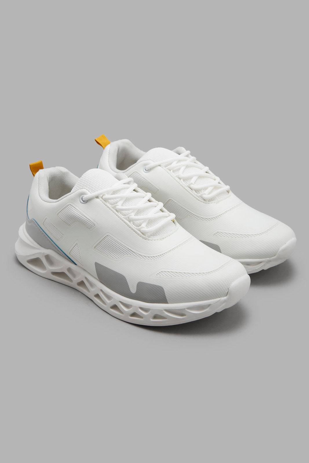 Redtag-Grey-3D-Sole-Sneaker-Category:Trainers,-Colour:Grey,-Deals:New-In,-Filter:Men's-Footwear,-Men-Trainers,-New-In-Men-FOO,-Non-Sale,-S22C,-Section:Men-Men's-