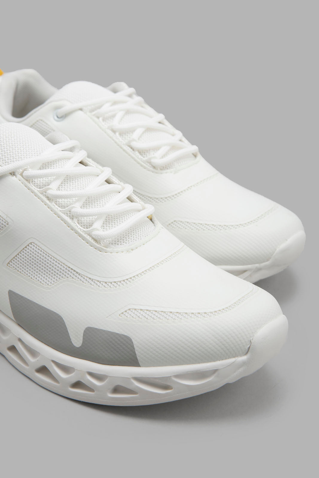 Redtag-Grey-3D-Sole-Sneaker-Category:Trainers,-Colour:Grey,-Deals:New-In,-Filter:Men's-Footwear,-Men-Trainers,-New-In-Men-FOO,-Non-Sale,-S22C,-Section:Men-Men's-