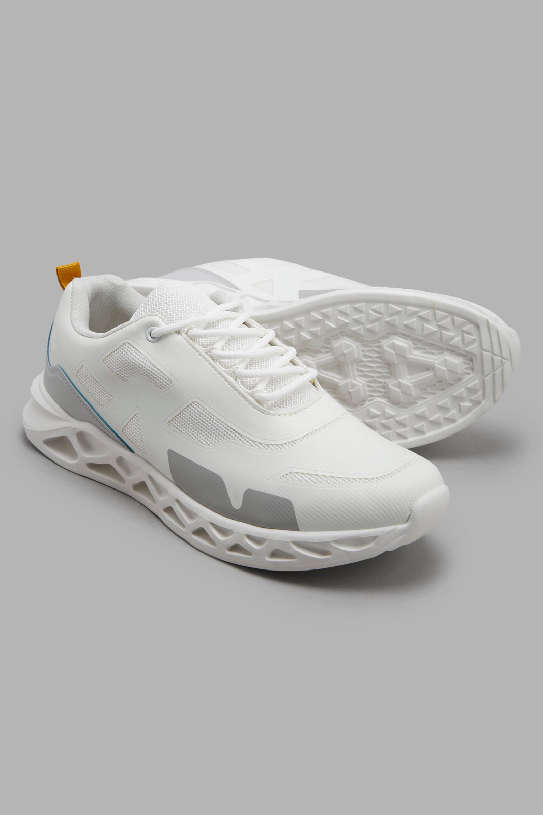 Redtag-Grey-3D-Sole-Sneaker-Category:Trainers,-Colour:Grey,-Deals:New-In,-Filter:Men's-Footwear,-Men-Trainers,-New-In-Men-FOO,-Non-Sale,-S22C,-Section:Men-Men's-