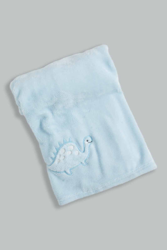 Blue Dinosaur Fluffy Blanket