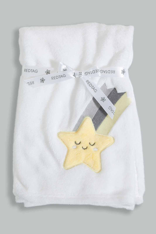 White Star Fluffy Blanket