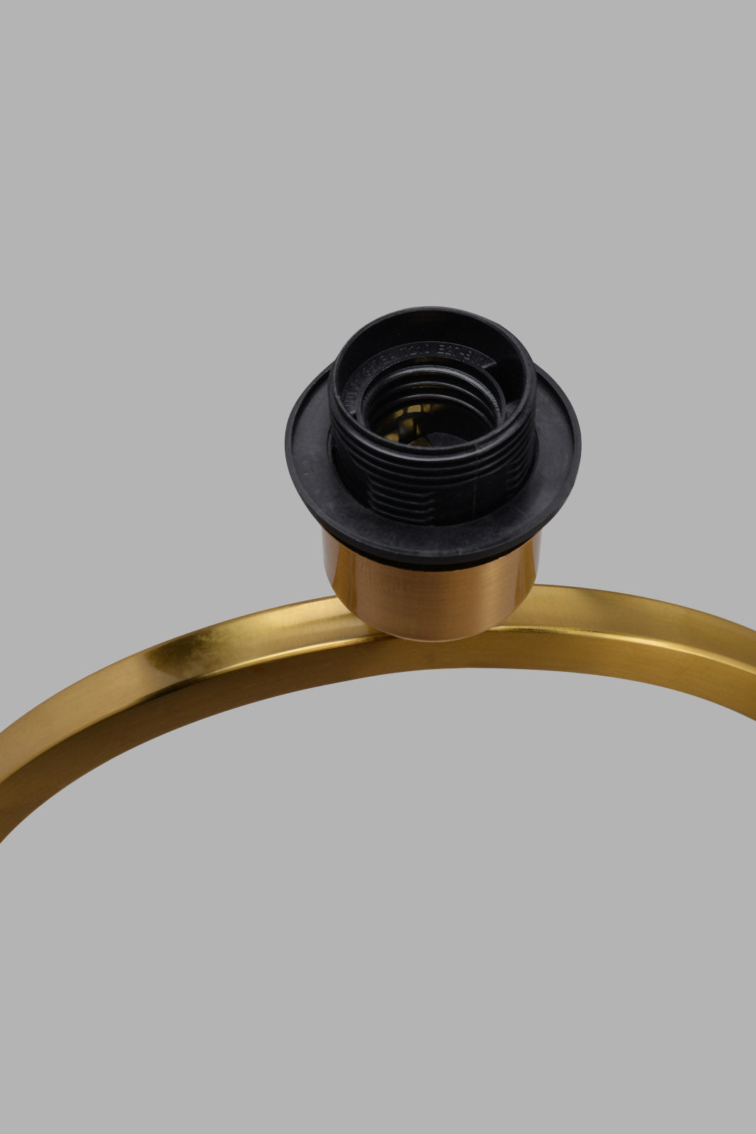 Beige Metal Ring With Base Table Lamp