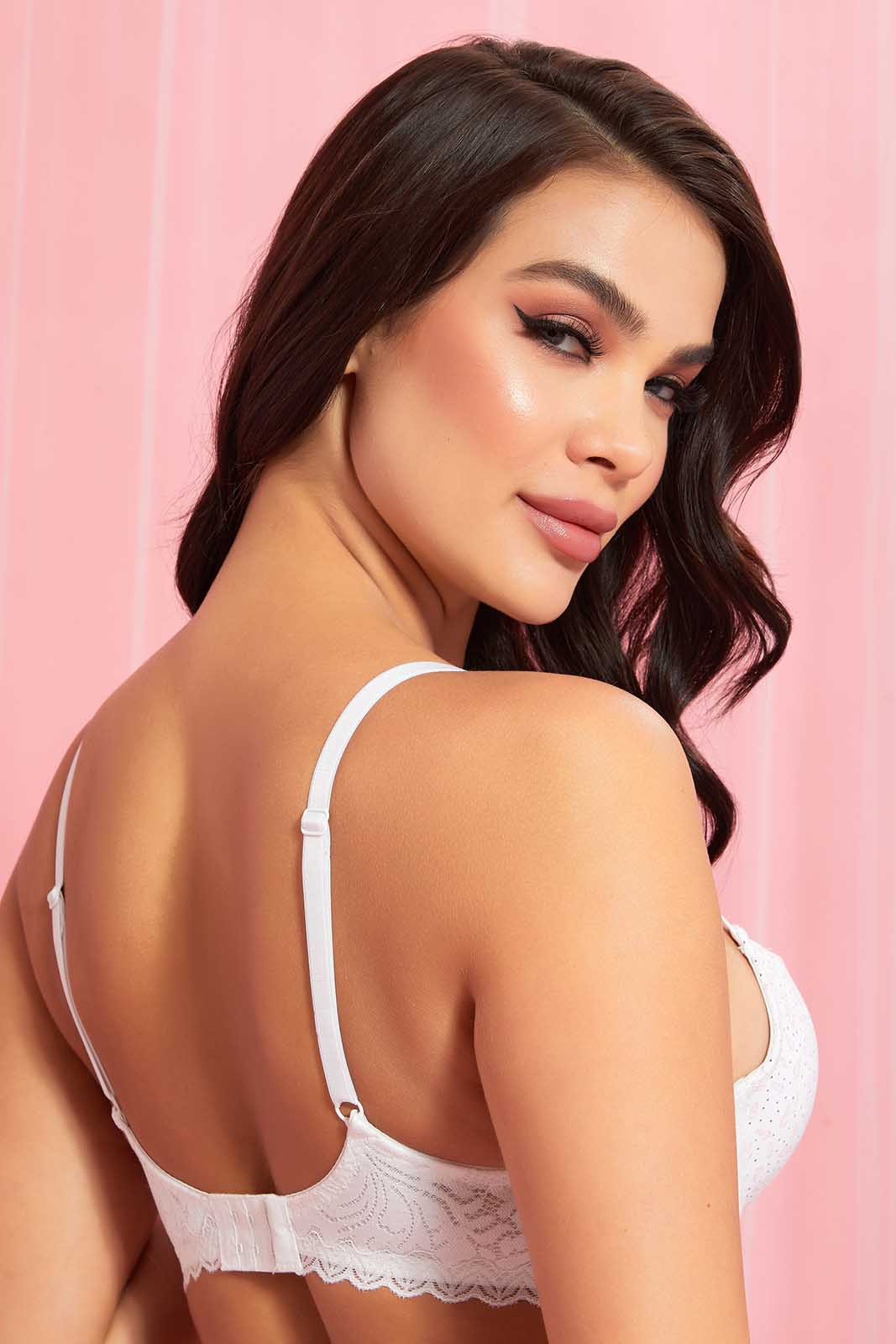 Redtag-White-Floral-Printed-Padded-Plunge-Bra-Plunge-Bras-Women's-