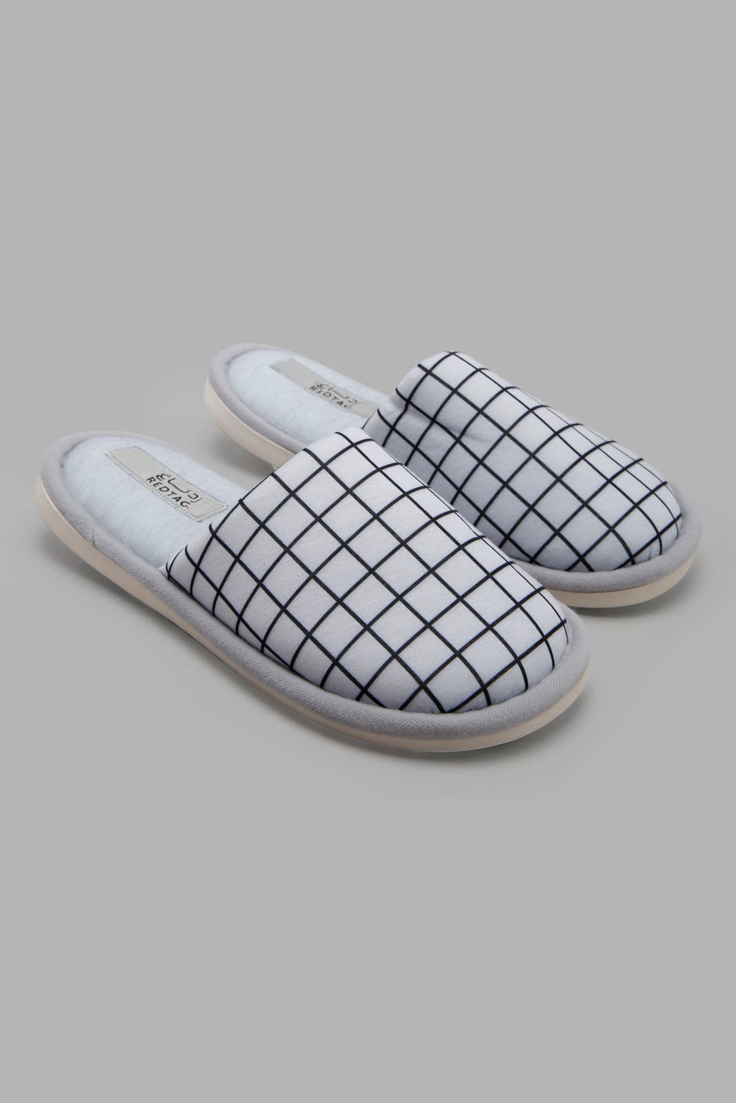 Redtag-Grey-Checkered-Slipper-Bundle,-Category:Slippers,-Colour:Grey,-Deals:3-For-90,-Deals:New-In,-Filter:Men's-Footwear,-Men-Slippers,-New-In-Men-FOO,-Section:Men,-W22O-Men's-