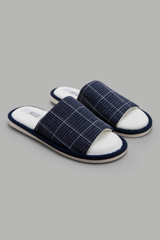 Redtag-Navy-Checkered-Slipper-Bundle,-Category:Slippers,-Colour:Navy,-Deals:3-For-90,-Deals:New-In,-Filter:Men's-Footwear,-Men-Slippers,-New-In-Men-FOO,-Section:Men,-W22O-Men's-