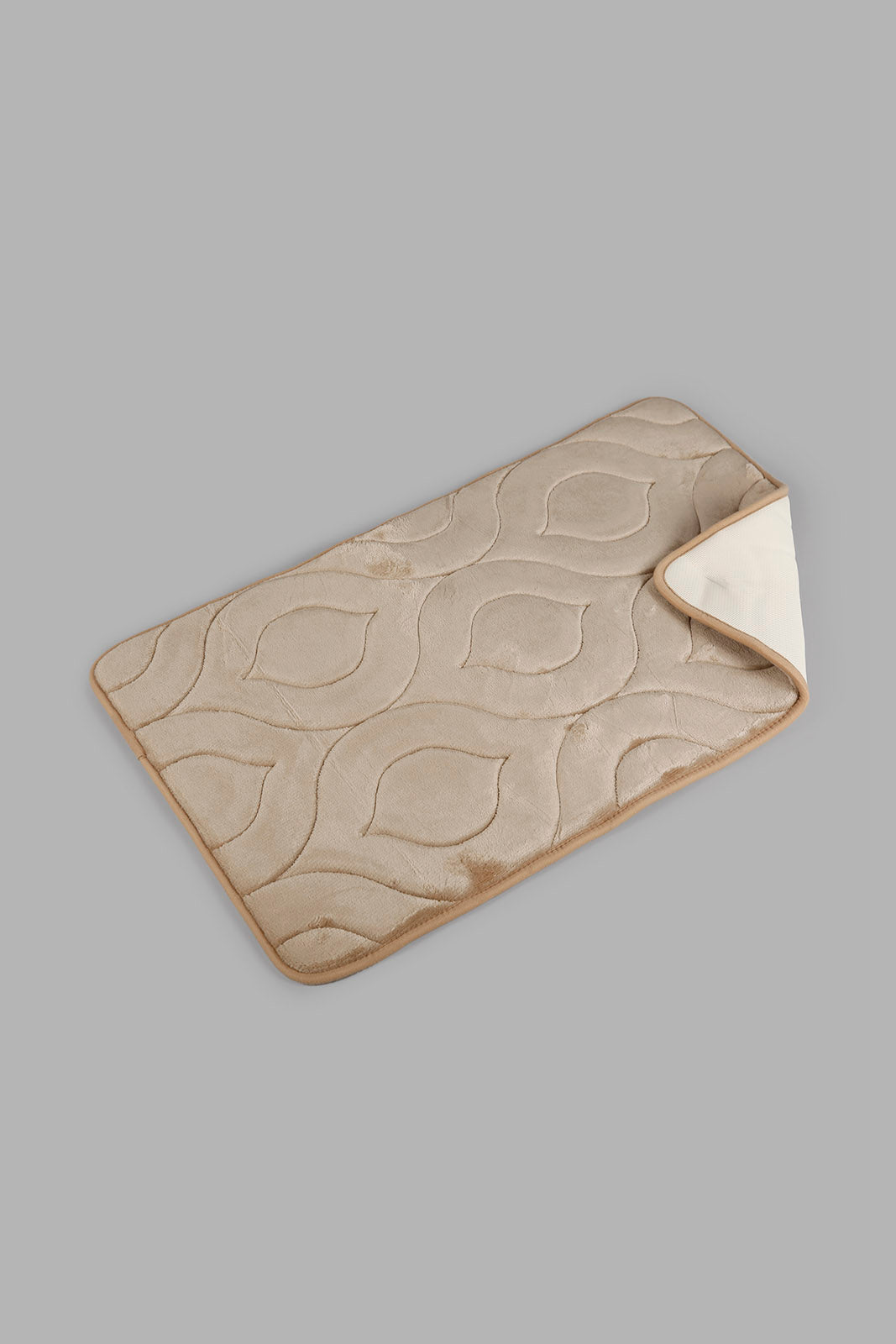 Redtag-Beige-Memory-Foam-Bath-Mat-Category:Bathmats,-Colour:Beige,-Deals:New-In,-Filter:Home-Bathroom,-HMW-BAC-Bath-Accessories,-New-In-HMW-BAC,-Non-Sale,-S22C,-Section:Homewares-Home-Bathroom-