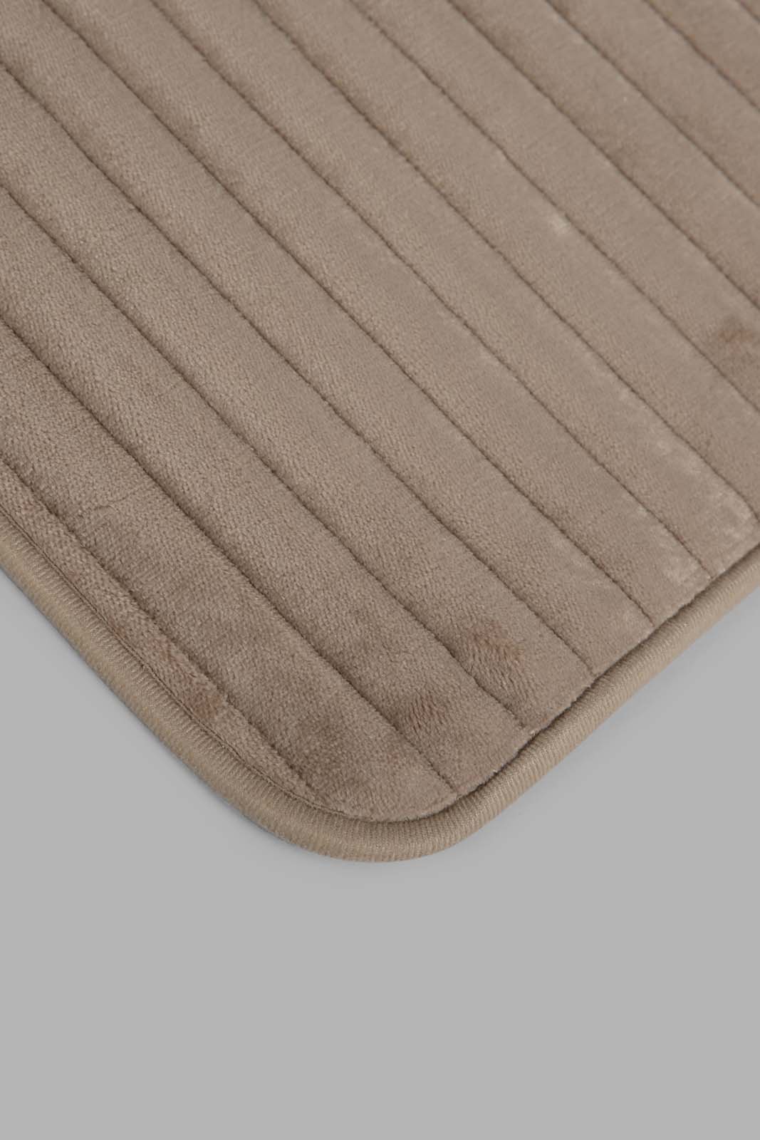 Redtag-Beige-Memory-Foam-Bath-Mat-Category:Bathmats,-Colour:Beige,-Deals:New-In,-Filter:Home-Bathroom,-HMW-BAC-Bath-Accessories,-New-In-HMW-BAC,-Non-Sale,-S22C,-Section:Homewares-Home-Bathroom-