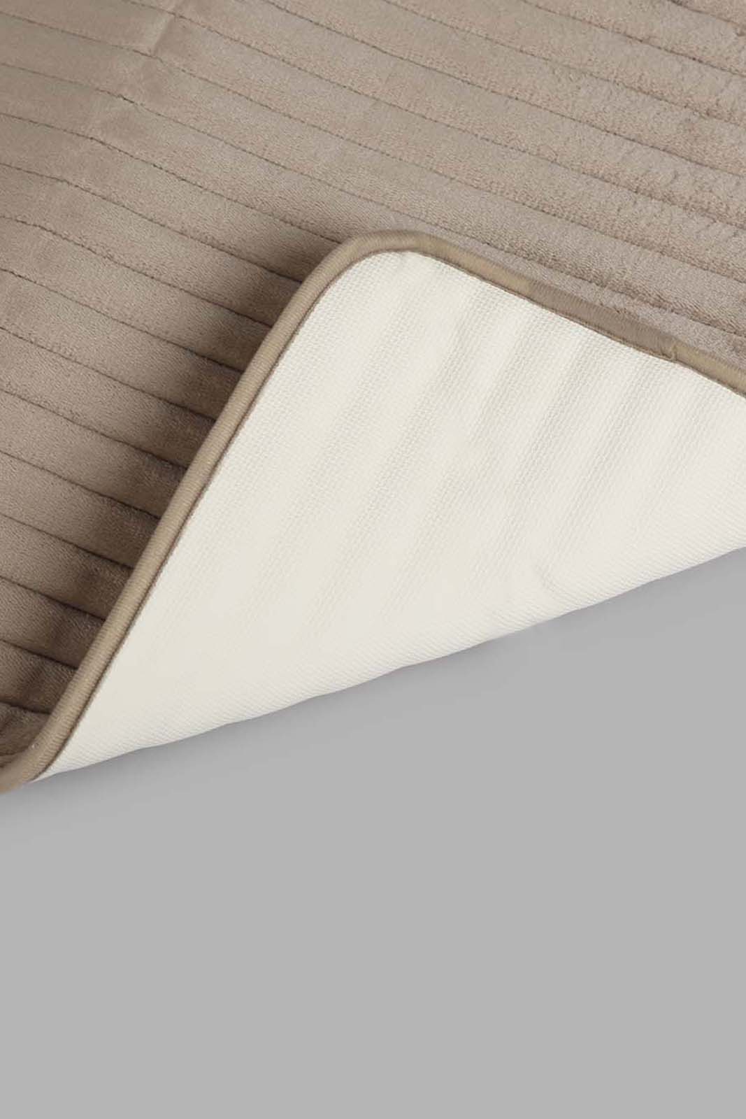 Redtag-Beige-Memory-Foam-Bath-Mat-Category:Bathmats,-Colour:Beige,-Deals:New-In,-Filter:Home-Bathroom,-HMW-BAC-Bath-Accessories,-New-In-HMW-BAC,-Non-Sale,-S22C,-Section:Homewares-Home-Bathroom-