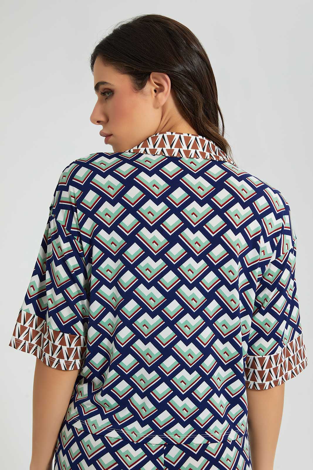 Redtag-Geometric-Print-Shirt-Tops-Women's-