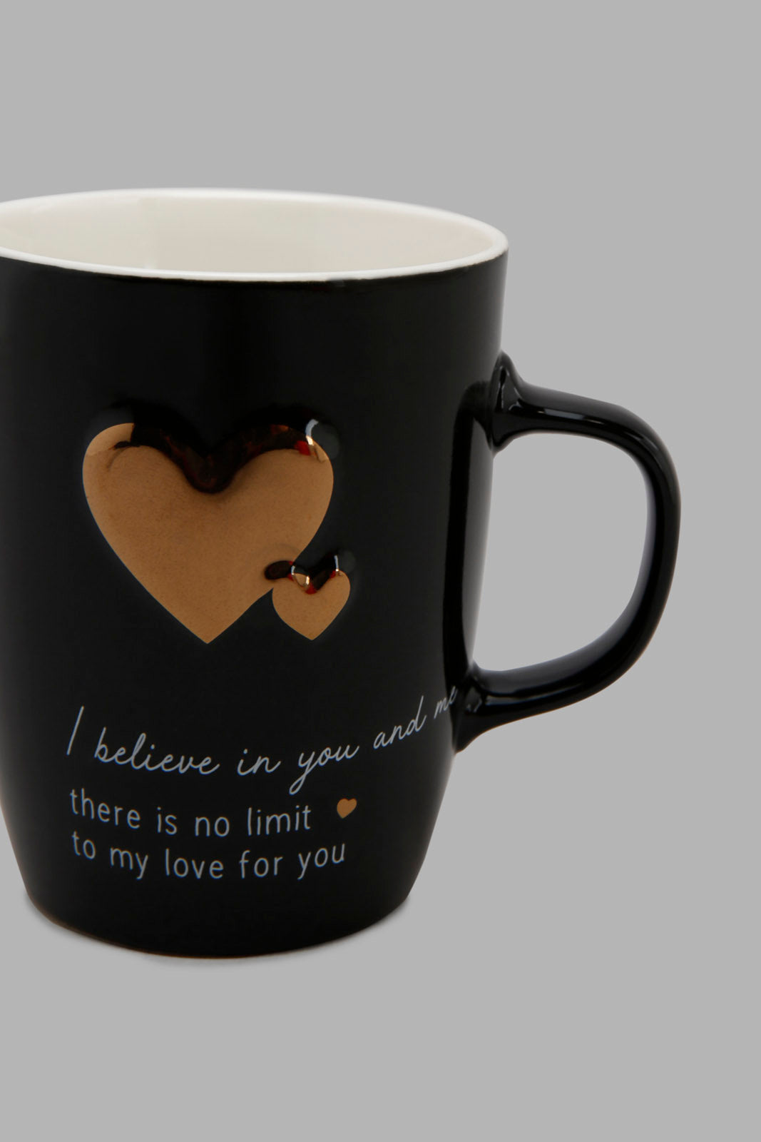 Redtag-Black-Gold-Heart-Embossed-Mug-Category:Cups-&-Mugs,-Colour:Black,-Deals:New-In,-Filter:Home-Dining,-HMW-DIN-Crockery,-New-In-HMW-DIN,-Non-Sale,-Section:Homewares,-W22A-Home-Dining-