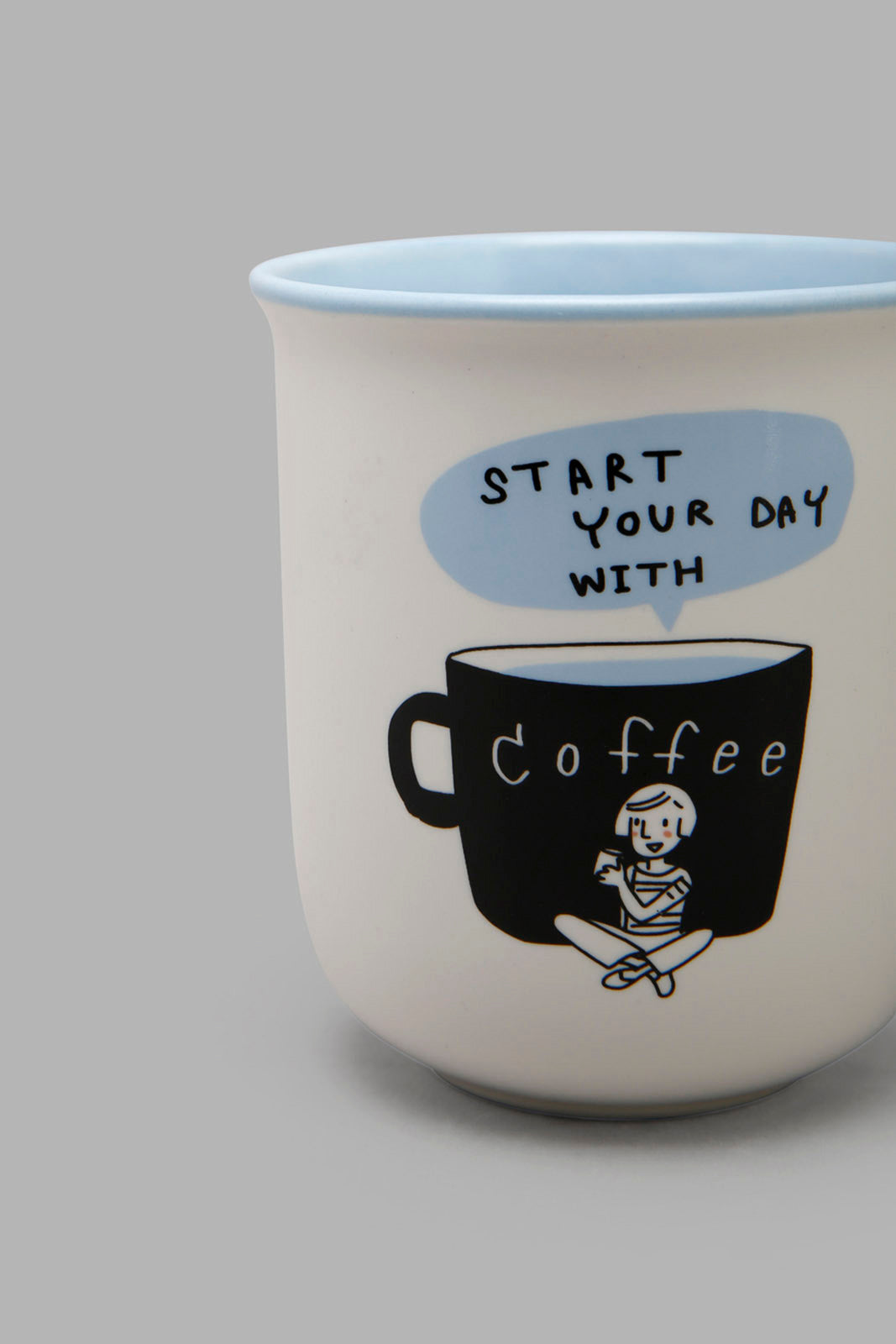 Redtag-Blue-Coffee-Mug-Category:Cups-&-Mugs,-Colour:Blue,-Deals:New-In,-Filter:Home-Dining,-HMW-DIN-Crockery,-New-In-HMW-DIN,-Non-Sale,-Section:Homewares,-W22A-Home-Dining-
