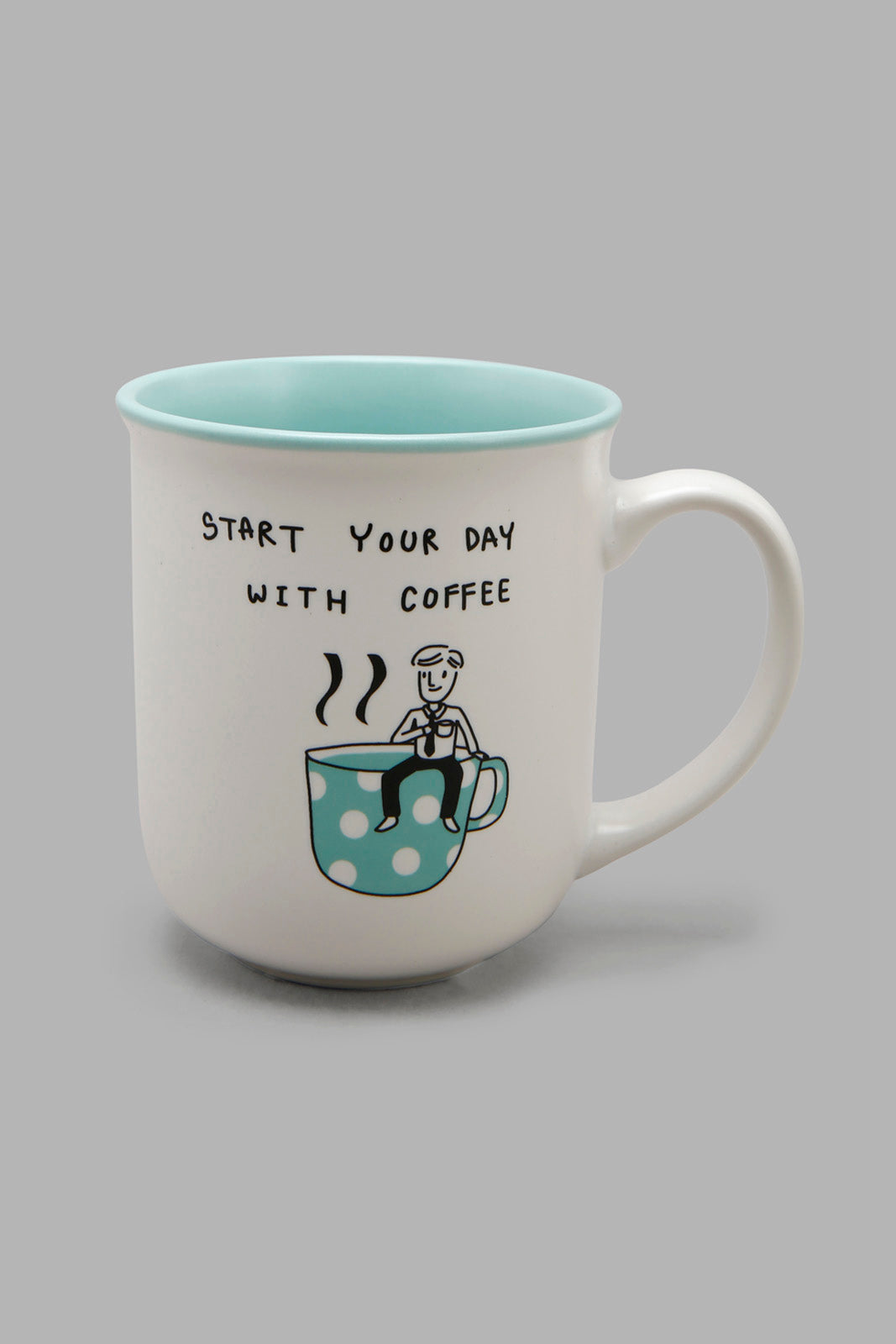 Redtag-Mint-Coffee-Mug-Category:Cups-&-Mugs,-Colour:Mint,-Deals:New-In,-Filter:Home-Dining,-HMW-DIN-Crockery,-New-In-HMW-DIN,-Non-Sale,-Section:Homewares,-W22A-Home-Dining-
