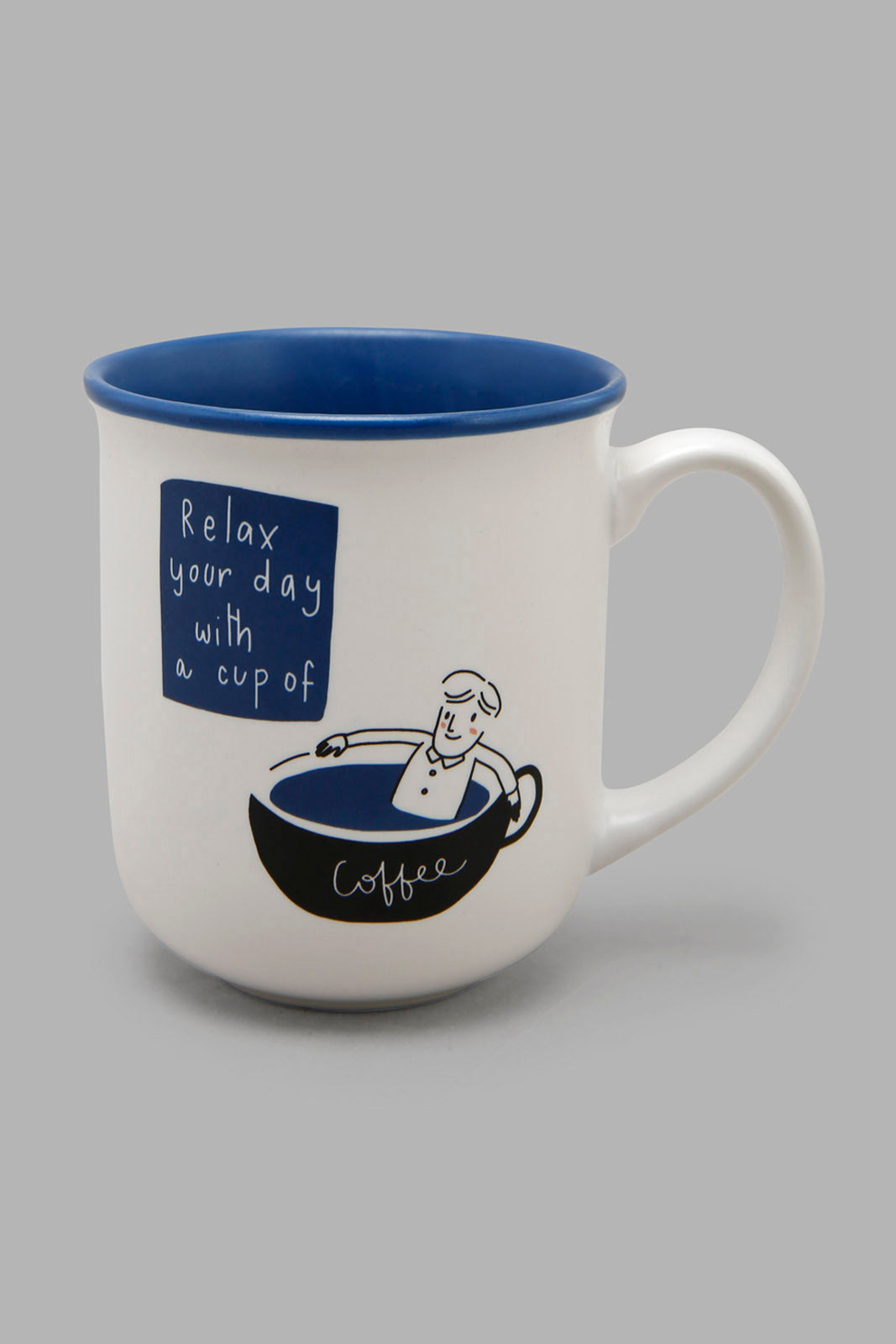 Redtag-Dark-Blue-Coffee-Mug-Category:Cups-&-Mugs,-Colour:Blue,-Deals:New-In,-Filter:Home-Dining,-HMW-DIN-Crockery,-New-In-HMW-DIN,-Non-Sale,-Section:Homewares,-W22A-Home-Dining-