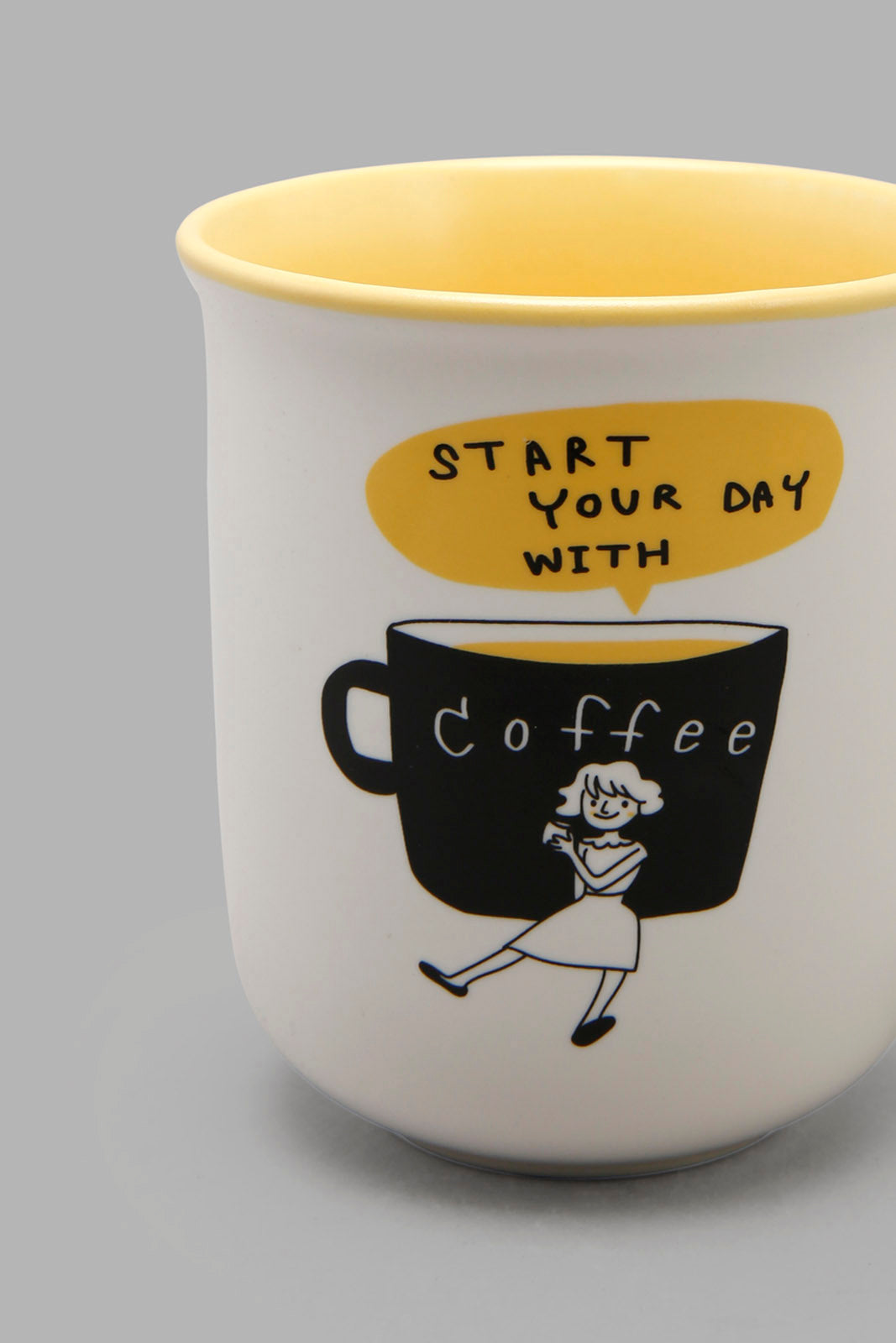 Redtag-Yellow-Coffee-Mug-Category:Cups-&-Mugs,-Colour:Yellow,-Deals:New-In,-Filter:Home-Dining,-HMW-DIN-Crockery,-New-In-HMW-DIN,-Non-Sale,-Section:Homewares,-W22A-Home-Dining-