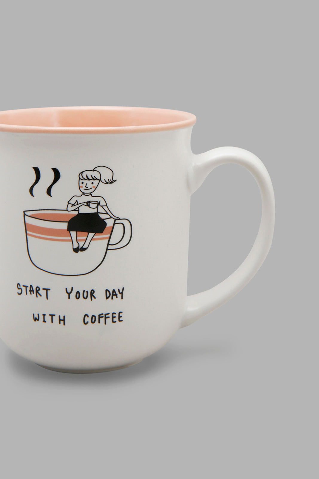 Redtag-Pink-Coffee-Mug-Category:Cups-&-Mugs,-Colour:Pink,-Deals:New-In,-Filter:Home-Dining,-HMW-DIN-Crockery,-New-In-HMW-DIN,-Non-Sale,-Section:Homewares,-W22A-Home-Dining-