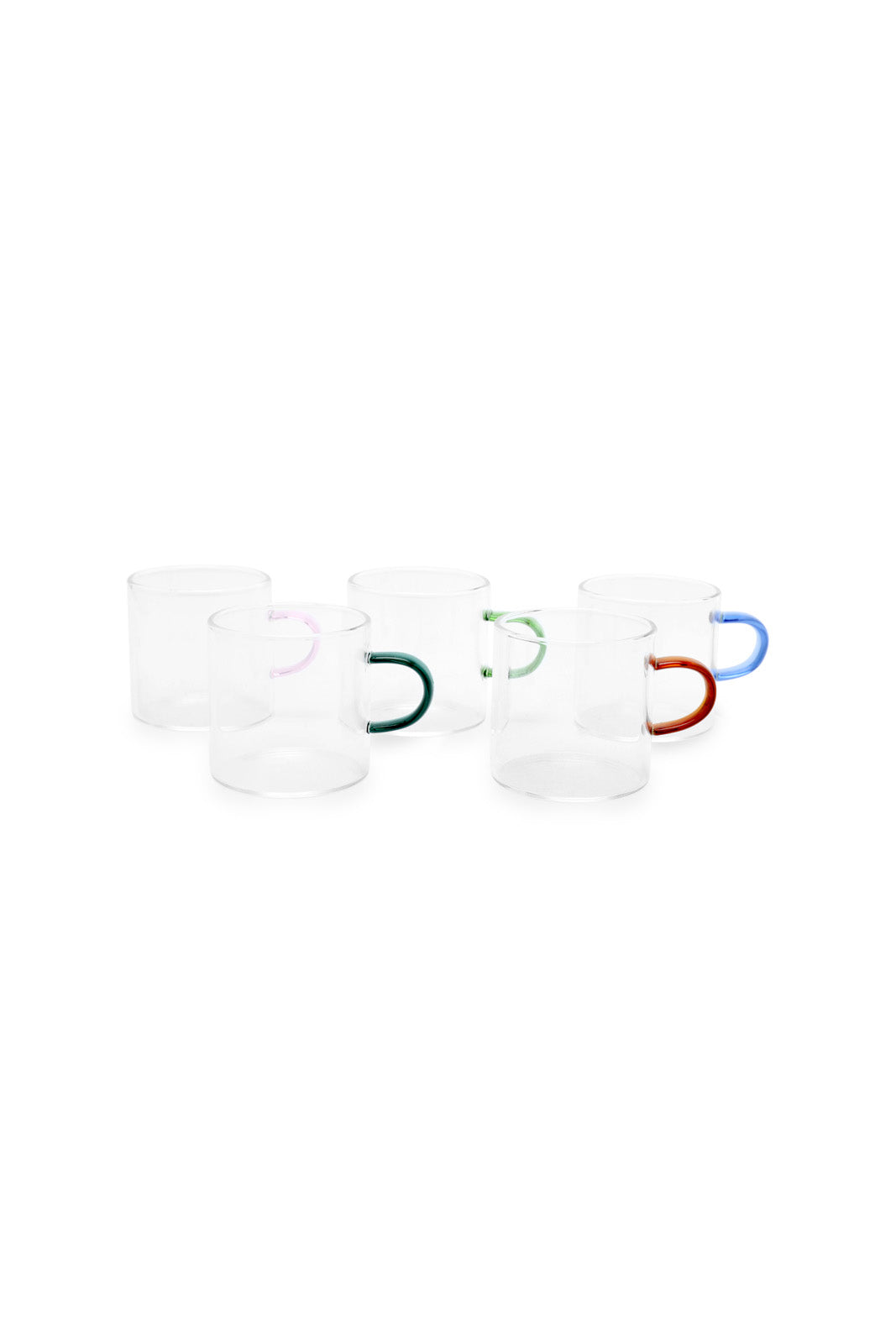 Redtag-Assorted-Glass-Cup-And-Geomatric-Ceramic-Saucer-Set-(12-Piece)-Category:Cups-&-Mugs,-Colour:Multicolour,-Deals:New-In,-Dept:Home,-Euphoric,-Filter:Home-Dining,-HMW-DIN-Crockery,-New-In-HMW-DIN,-Non-Sale,-Section:Homewares,-W22A-Home-Dining-