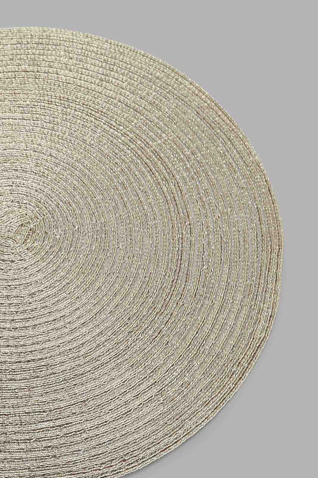 Redtag-Gold-Round-Woven-Placemat-Bundle,-Category:Placemats-&-Coasters,-Colour:Gold,-Deals:5-For-50,-Filter:Home-Dining,-HMW-DIN-Kitchen-Accessories,-S22C,-Section:Homewares-Home-Dining-