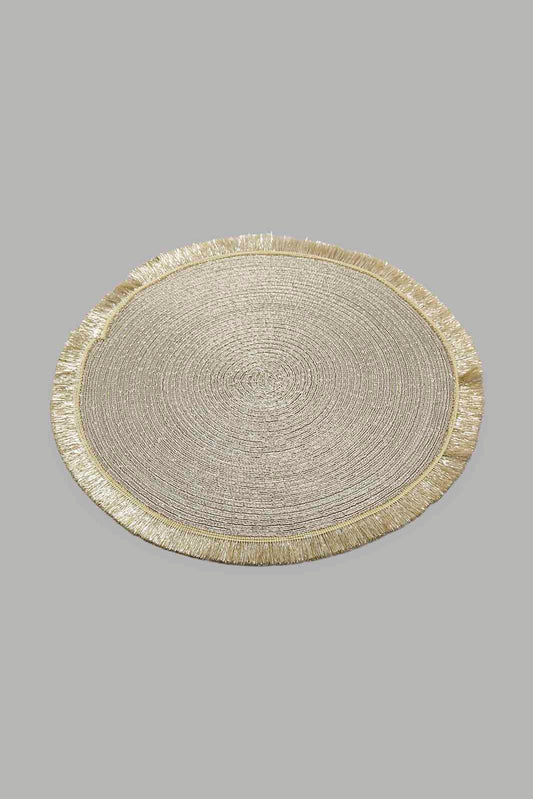 Redtag-Gold-Round-Woven-Placemat-Bundle,-Category:Placemats-&-Coasters,-Colour:Gold,-Deals:5-For-50,-Filter:Home-Dining,-HMW-DIN-Kitchen-Accessories,-S22C,-Section:Homewares-Home-Dining-