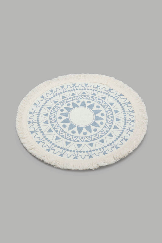 Redtag-Blue-Round-Woven-Placemat-Bundle,-Category:Placemats-&-Coasters,-Colour:Blue,-Deals:5-For-50,-Filter:Home-Dining,-HMW-DIN-Kitchen-Accessories,-S22C,-Section:Homewares-Home-Dining-