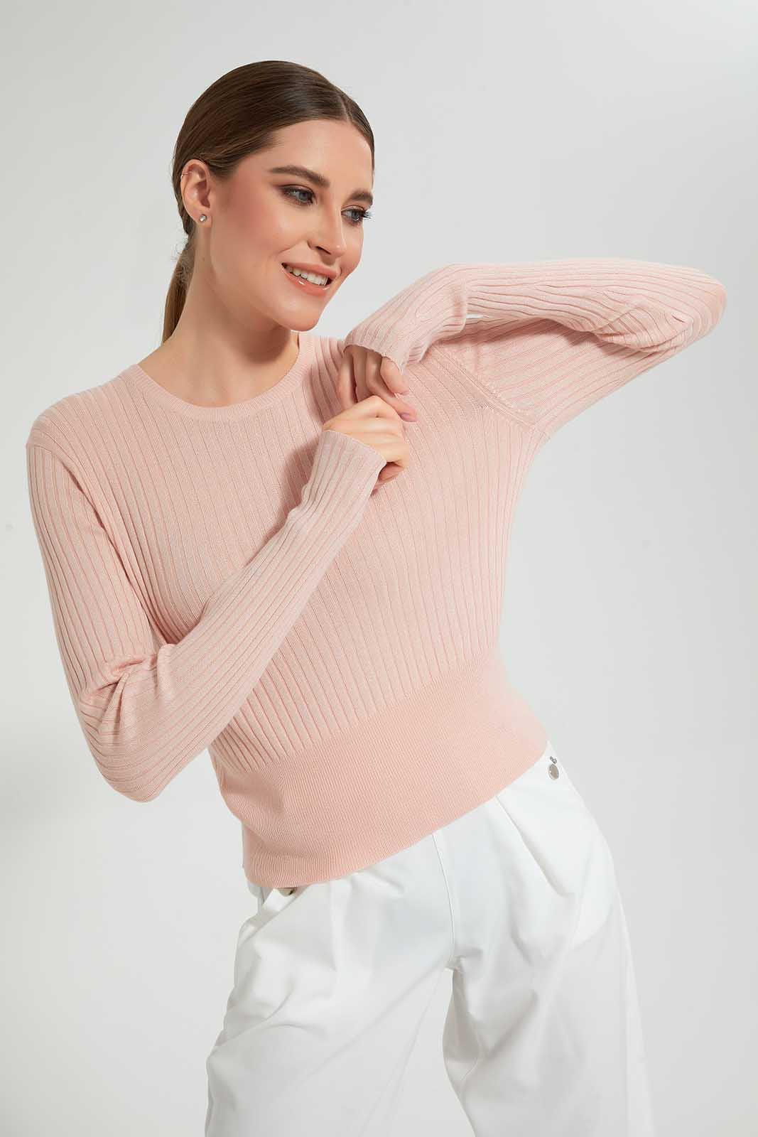 Redtag-Assorted-Crew-Neck-Longsleeve-Top-Tops-Women's-
