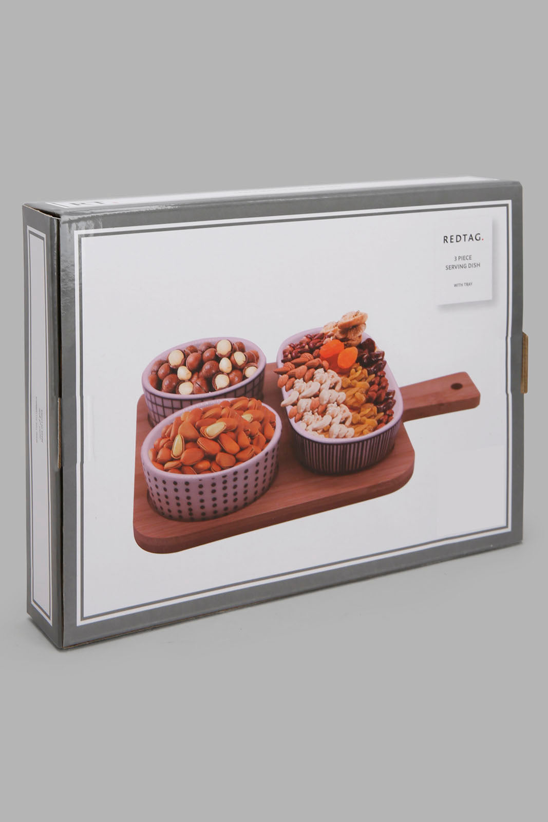 Redtag-Asssorted-Round-Serving-Bowl-With-Bamboo-Tray-(4-Piece)-Category:Bowls,-Colour:Multicolour,-Deals:New-In,-Filter:Home-Dining,-HMW-DIN-Serveware,-New-In-HMW-DIN,-Non-Sale,-Section:Homewares,-W22A-Home-Dining-