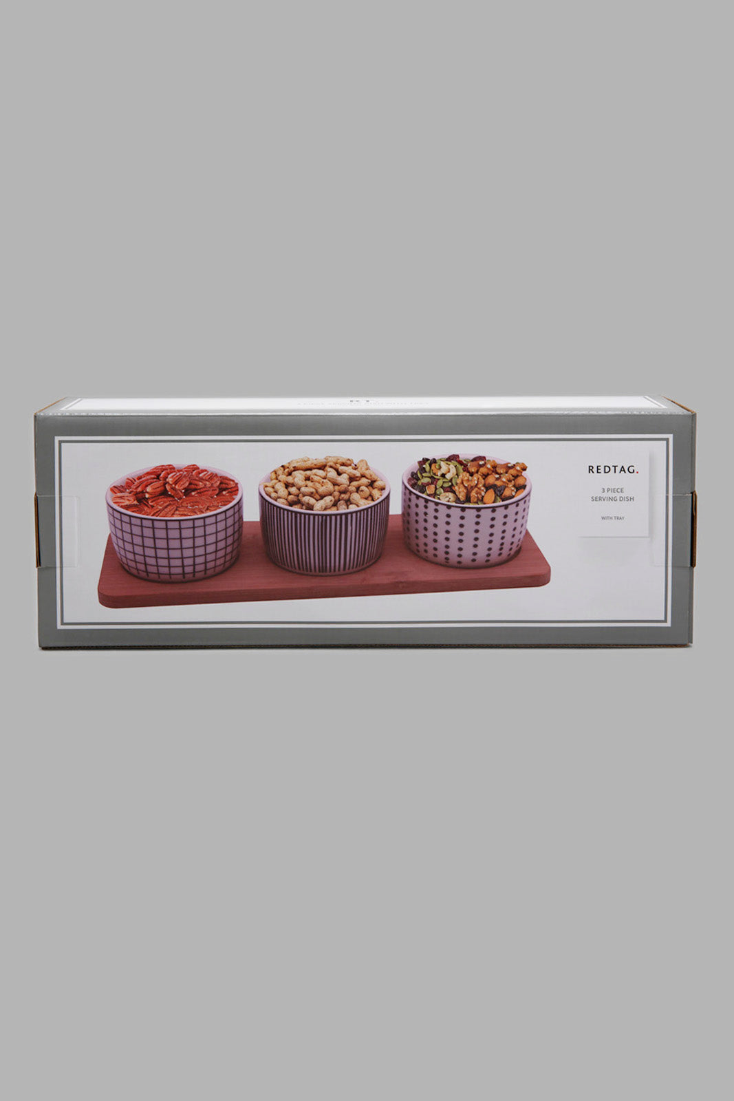 Redtag-Assorted-Round-Serving-Bowl-With-Bamboo-Tray-(4-Piece)-Category:Bowls,-Colour:Multicolour,-Deals:New-In,-Filter:Home-Dining,-HMW-DIN-Serveware,-New-In-HMW-DIN,-Non-Sale,-Section:Homewares,-W22A-Home-Dining-