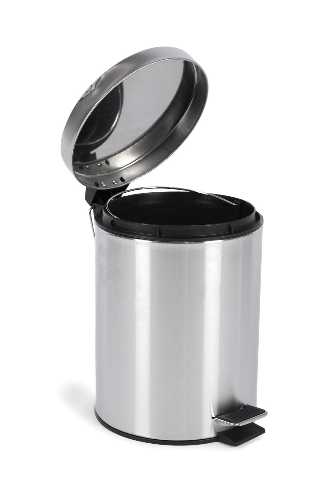 Redtag-Silver-Pedal-Bin-(5Lt.)-2FOR89,-Category:Waste-Bins,-Colour:Silver,-Deals:2-FOR-89,-Deals:New-In,-Dept:Home,-Filter:Home-Bathroom,-HMW-BAC-Bath-Accessories,-New-In-HMW-BAC,-PILLAR,-Section:Homewares,-W22O-Home-Bathroom-