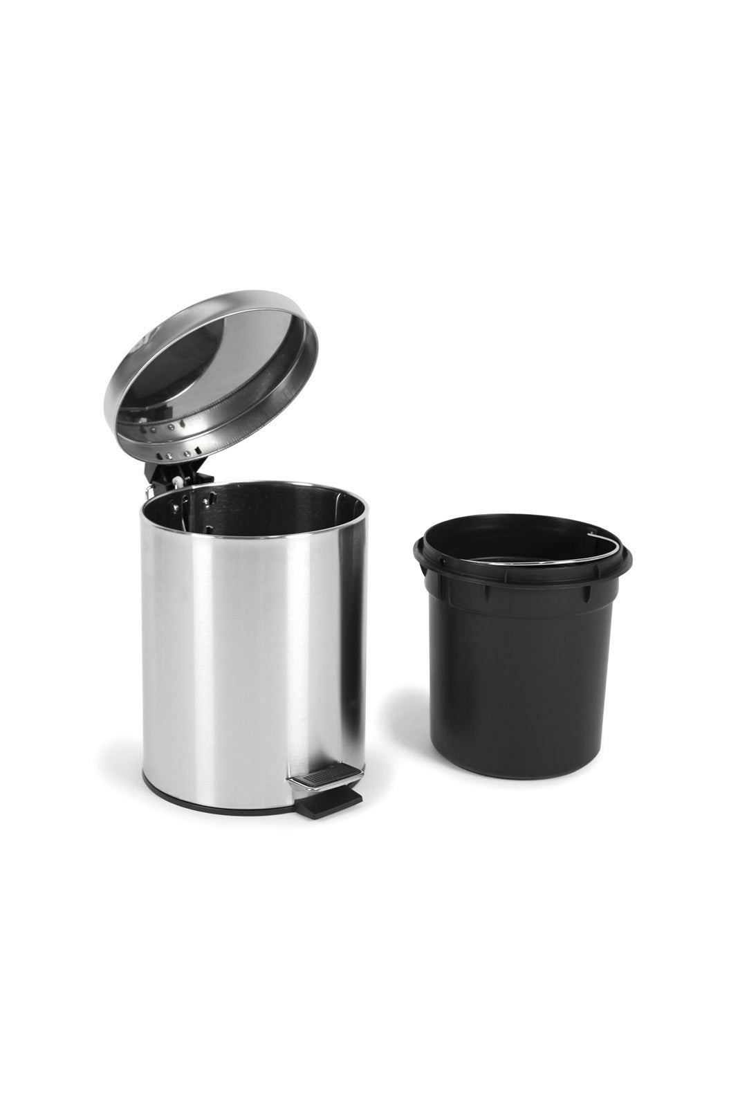 Redtag-Silver-Pedal-Bin-(5Lt.)-2FOR89,-Category:Waste-Bins,-Colour:Silver,-Deals:2-FOR-89,-Deals:New-In,-Dept:Home,-Filter:Home-Bathroom,-HMW-BAC-Bath-Accessories,-New-In-HMW-BAC,-PILLAR,-Section:Homewares,-W22O-Home-Bathroom-